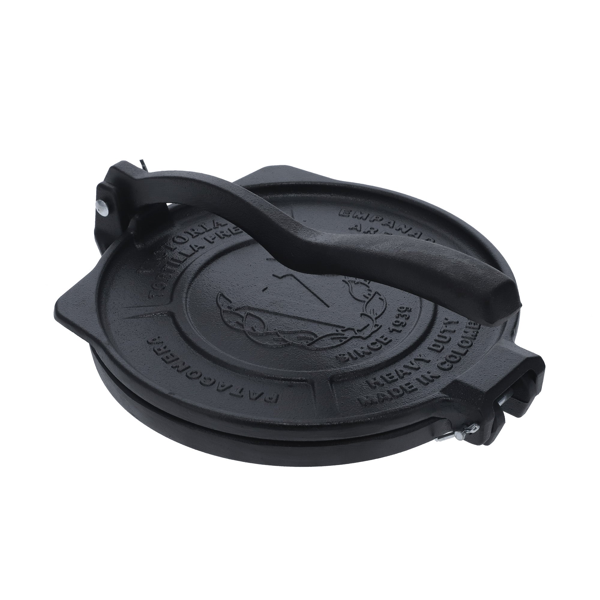 Victoria Cast Iron HD Seasoned Tortilla Press and Pataconera
