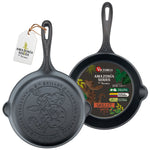 8-Inch Cast Iron Skillet Anaconda Snake