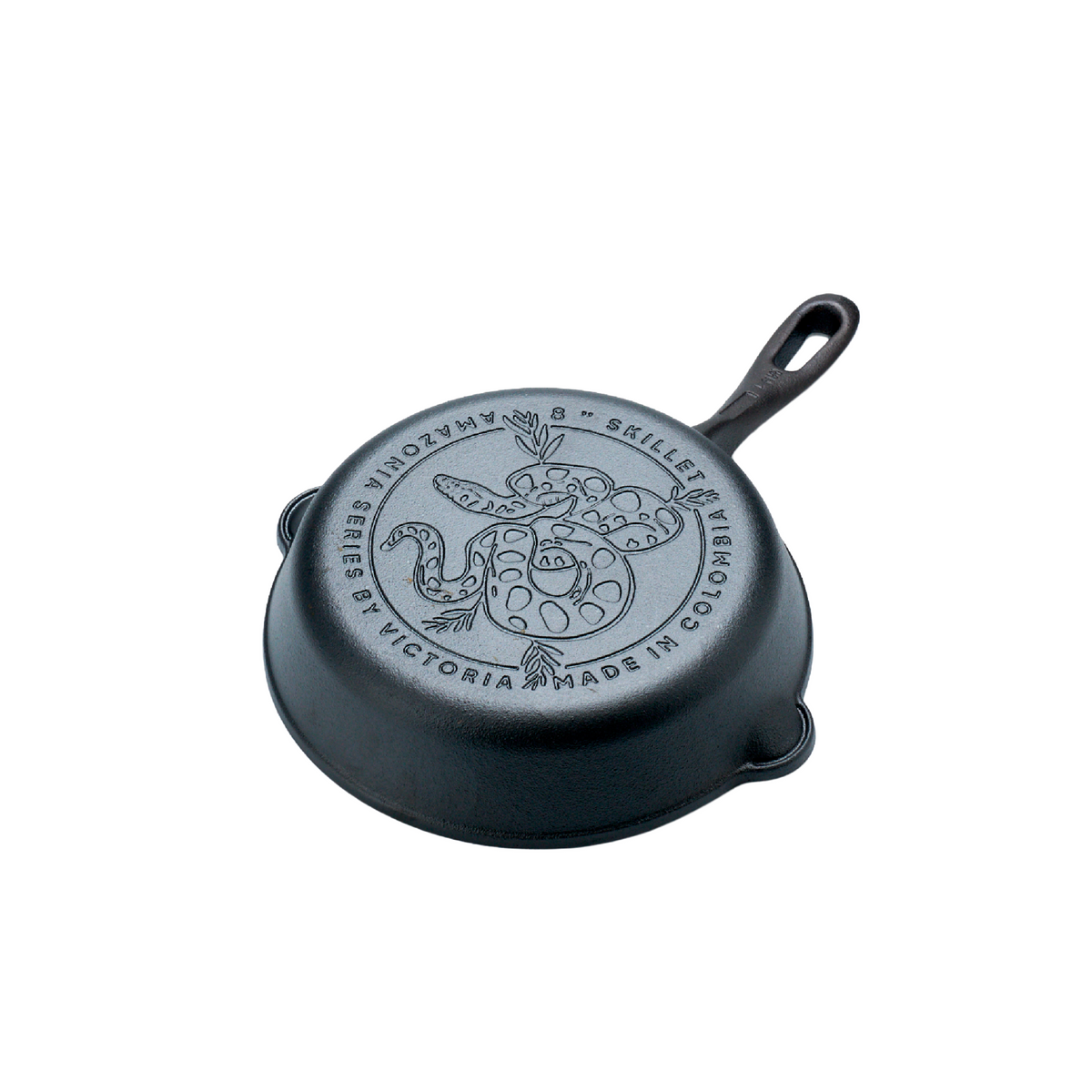 8-Inch Cast Iron Skillet Anaconda Snake