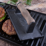 Grill Press Cast Iron - Bacon, Burger & Panini Press