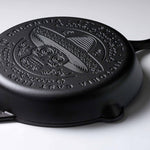12-Inch Day of Dead Calaca Cast Iron Skillet