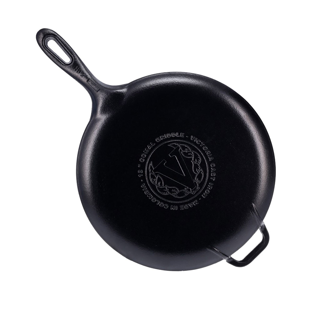 12-Inch Cast Iron Comal & Pizza Pan – Long Handle and Loop Handle