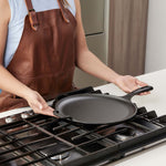 12-Inch Cast Iron Comal & Pizza Pan – Long Handle and Loop Handle