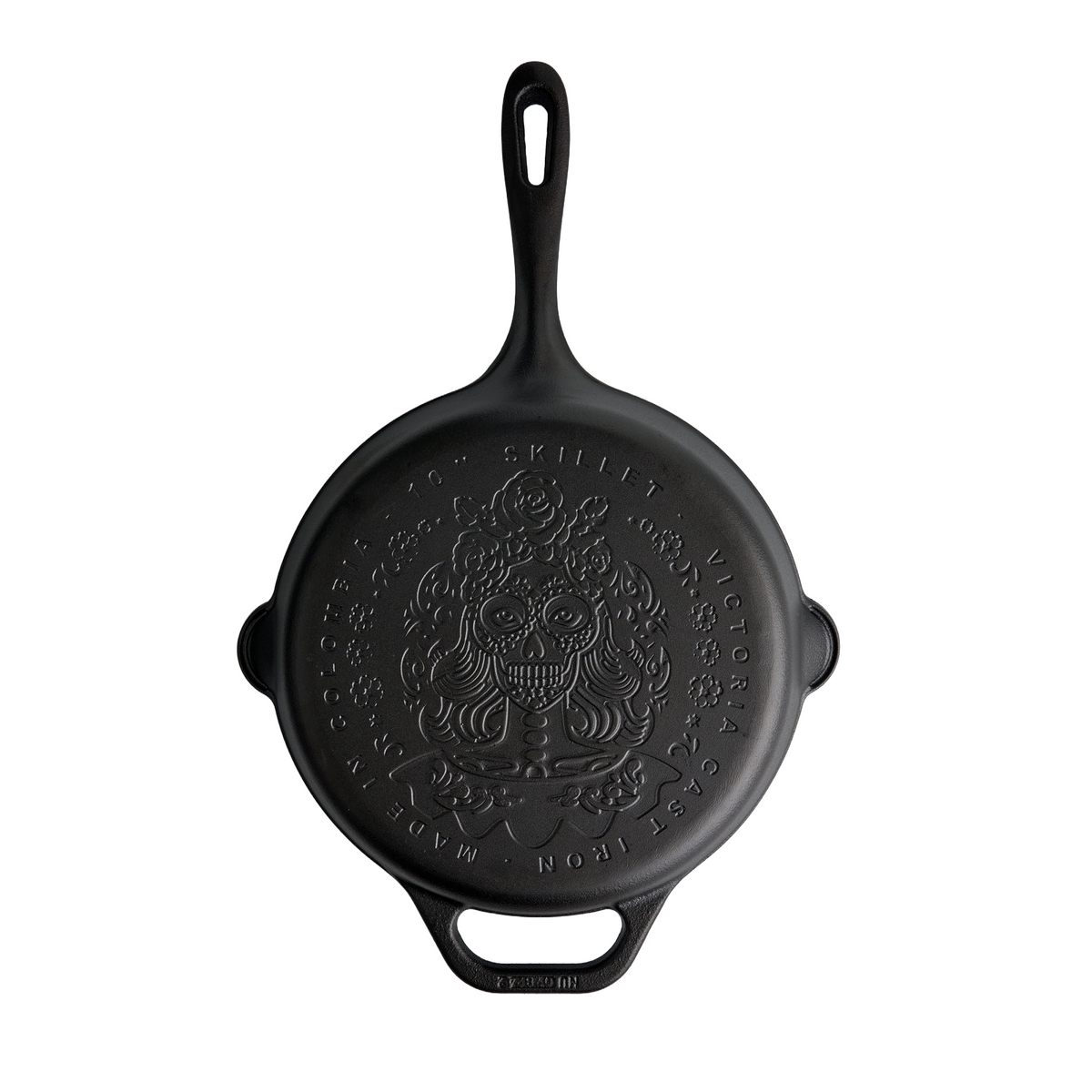 10-Inch Day of Dead Catrina Cast Iron Skillet