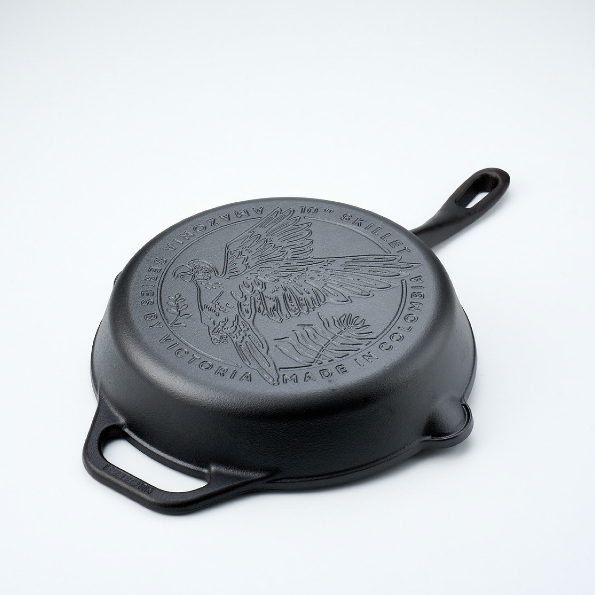 10-Inch Cast Iron Skillet Macaw