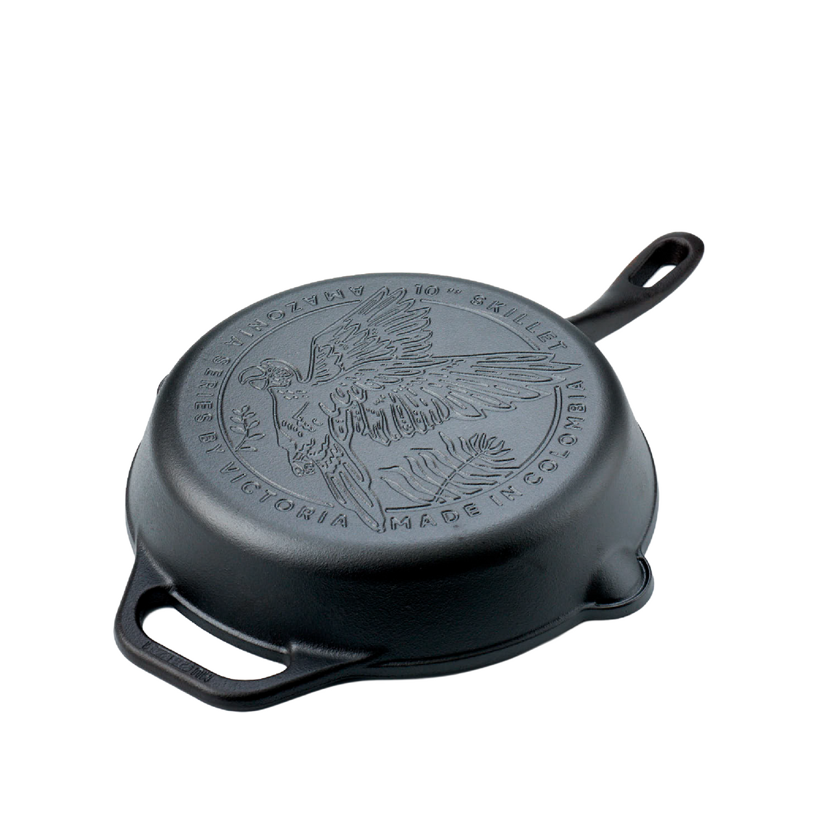 10-Inch Cast Iron Skillet Macaw