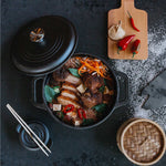 4 QT Cast Iron Dutch Oven with Lid