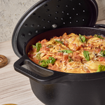 7 QT Cast Iron Dutch Oven with Lid