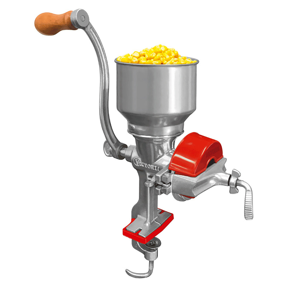 Cast Iron Tinned Grain Grinder/Corn Mill with High Hopper