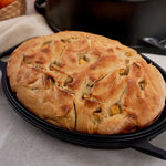6-Quart Cast Iron Oval Dutch Oven Combo – Bread Baker & Skillet Set