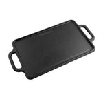 Rectangular Cast Iron Reversible Griddle – 13” x 8.5”, Dual Handle