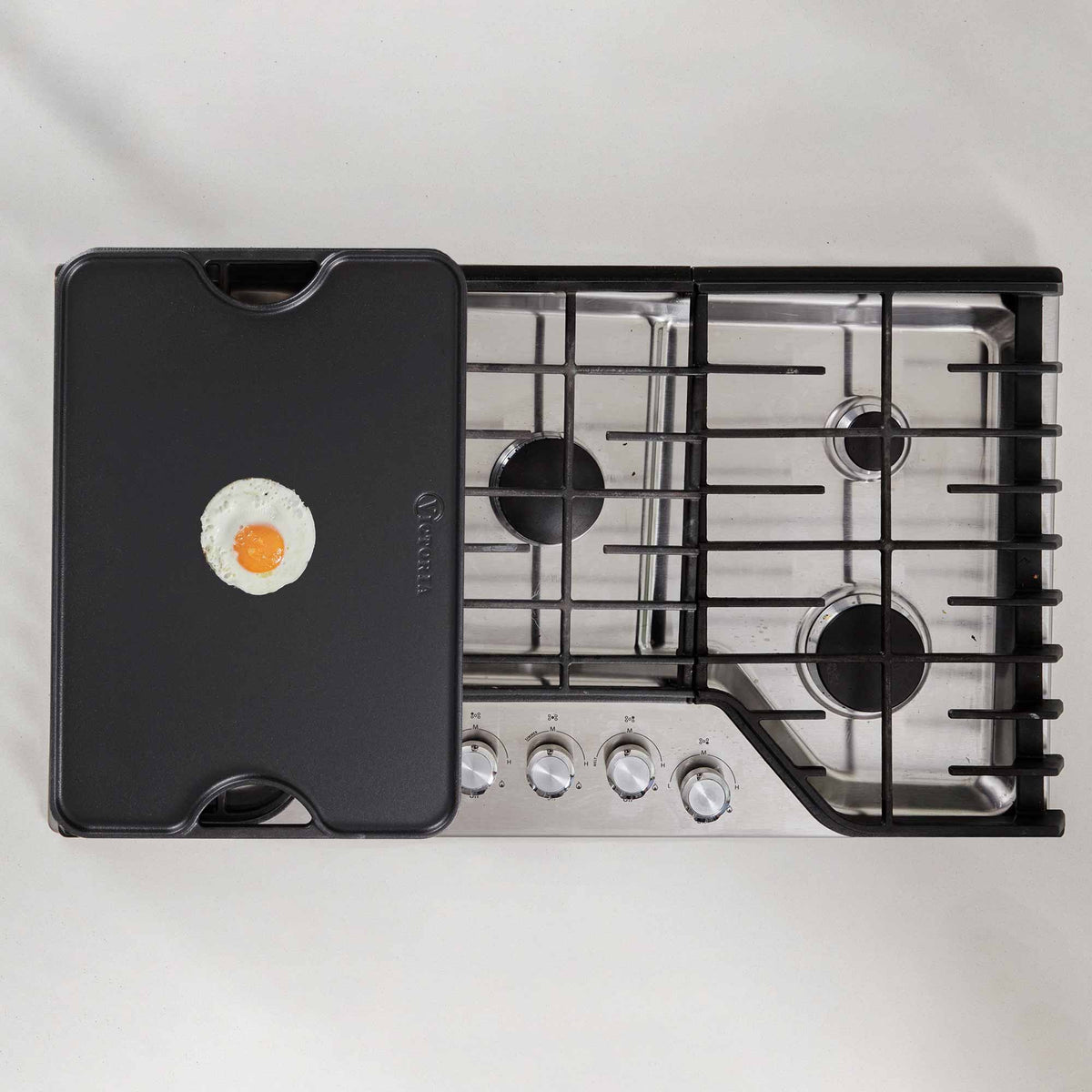 Rectangular Cast Iron Reversible Griddle – 20"x14" Extra Large