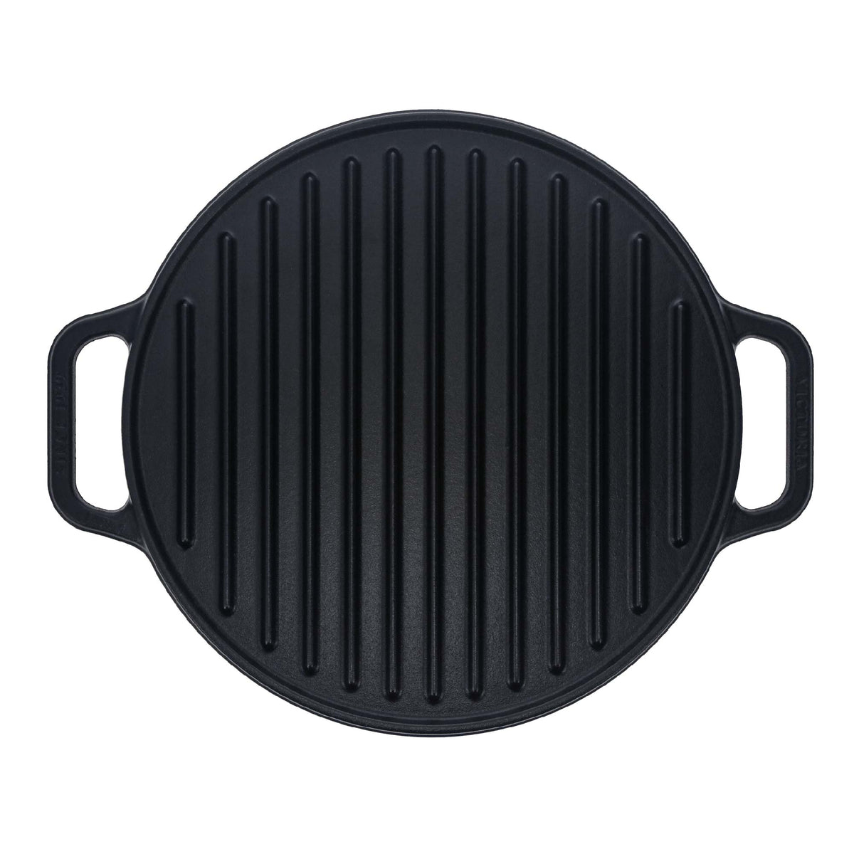 12.5-Inch Round Cast Iron Reversible Grill & Griddle