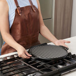 12.5-Inch Round Cast Iron Reversible Grill & Griddle