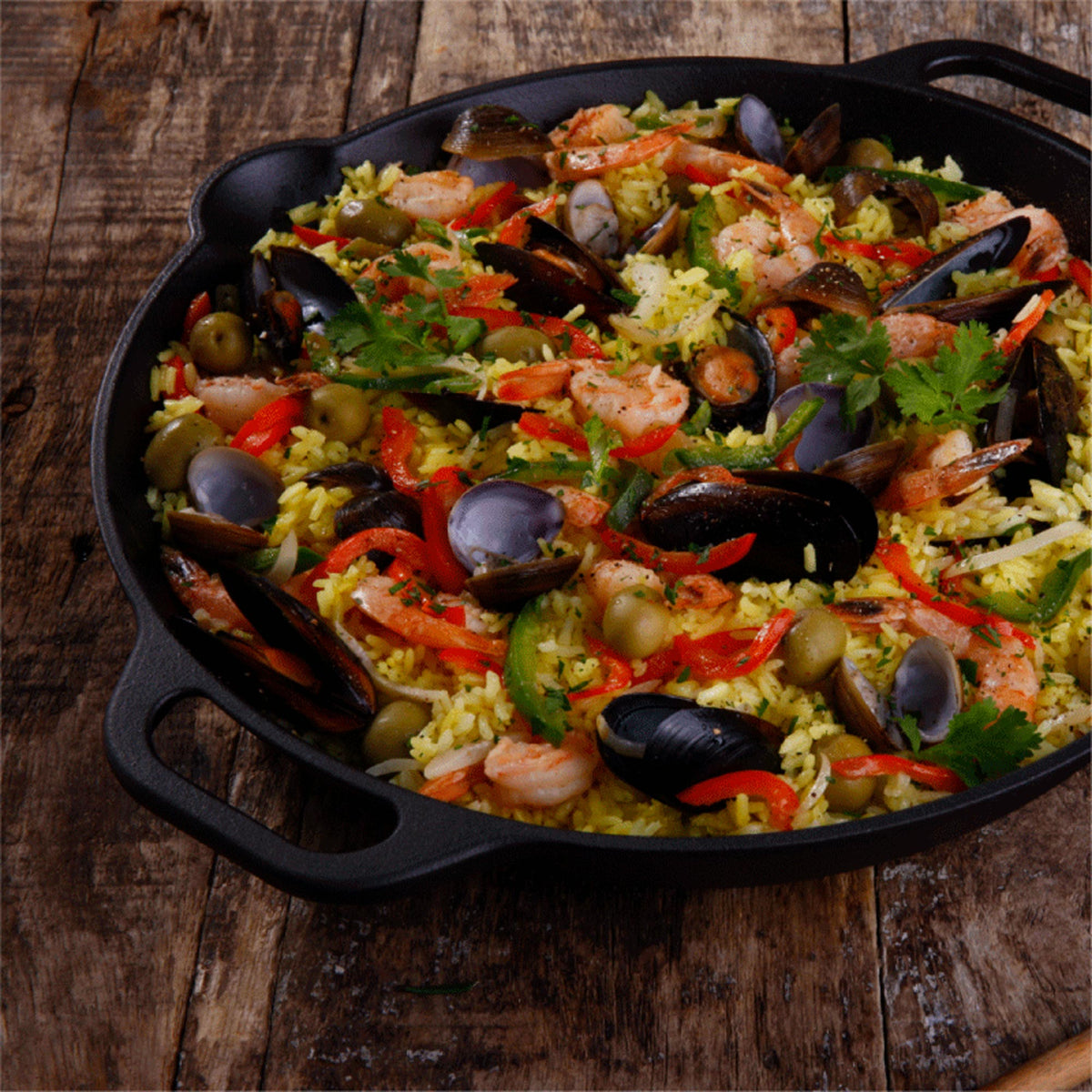 13-Inch Everyday Cast Iron Skillet with Loop Handles