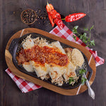 13.5-Inch Rectangular Sizzle Pan and Serving Plate Cast Iron