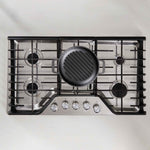 10-Inch Cast Iron Round Grill Pan with Double Loop Handles
