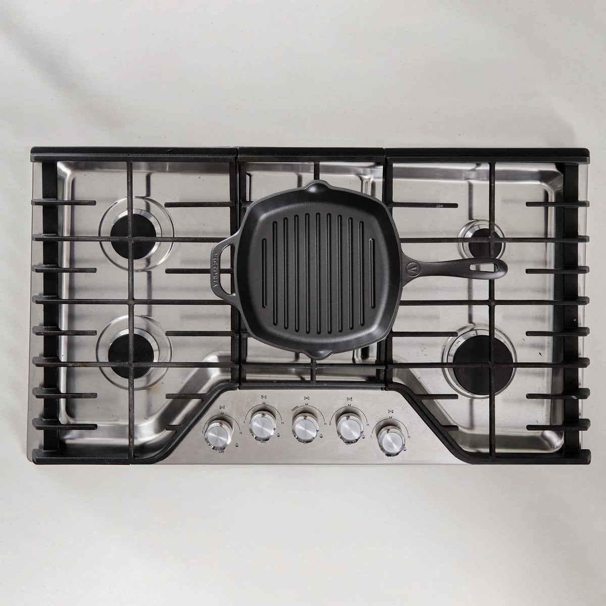 Square Cast Iron Grill Pan 10in x 10in