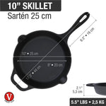 10"-Inch Cast Iron Skillet