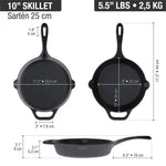 10"-Inch Cast Iron Skillet