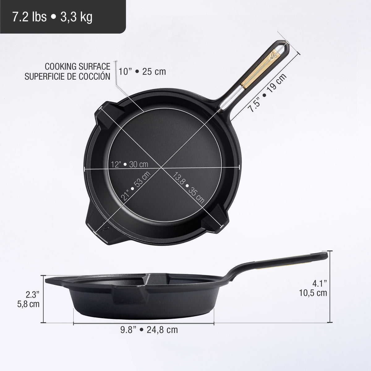 12-Inch Skillet, SIGNATURE Gold