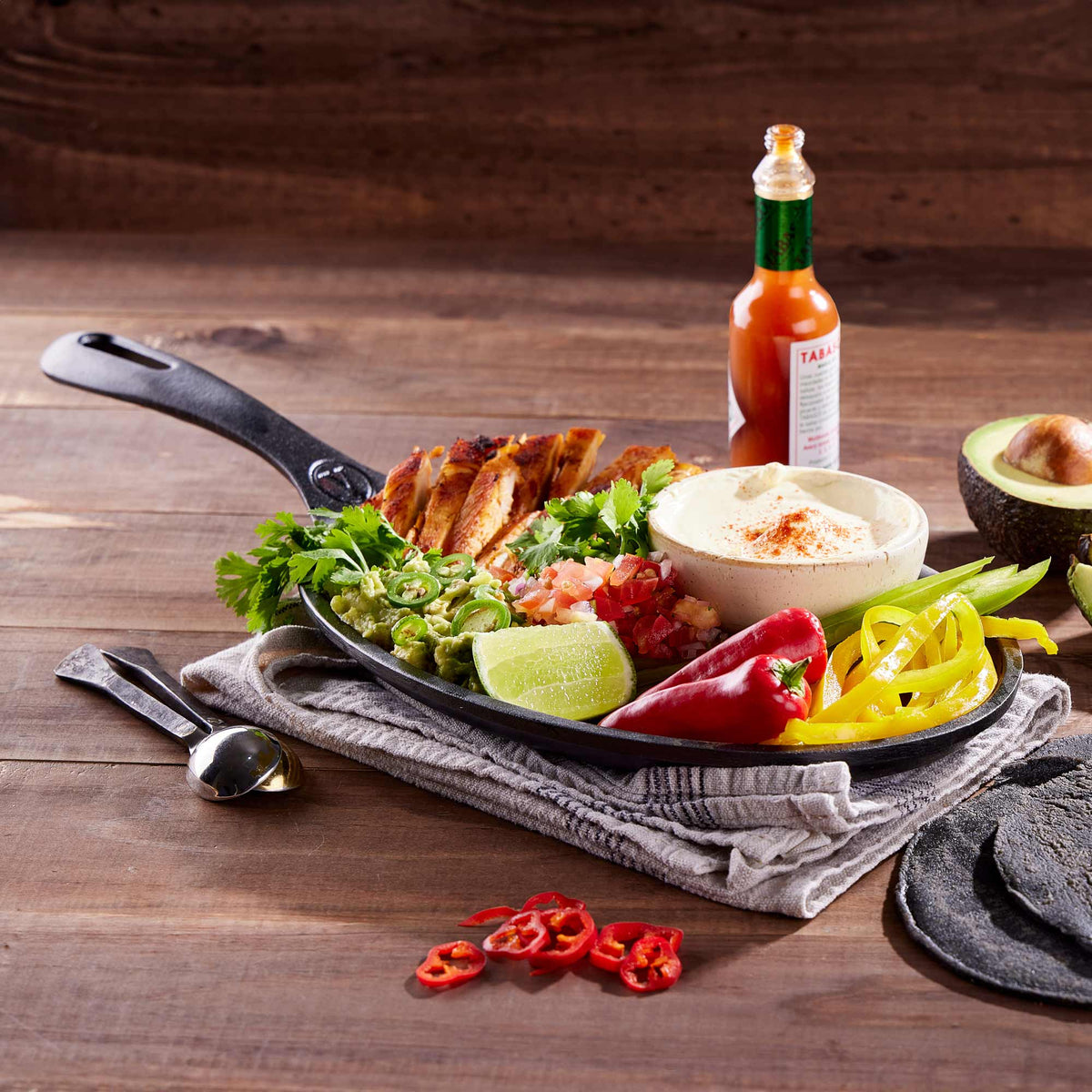 Fajita Cast Iron Skillet