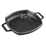 Glass Lid with Stainless Steel Knob for 10" Grill Pan