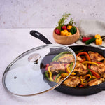 Glass Lid with Stainless Steel Knob for 12" Skillet