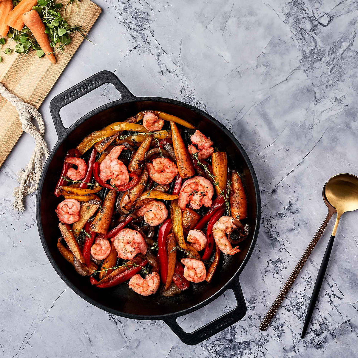 10-Inch Cast Iron Round Grill Pan with Double Loop Handles