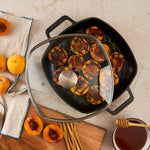 Glass Lid with Stainless Steel Knob for 10" Grill Pan