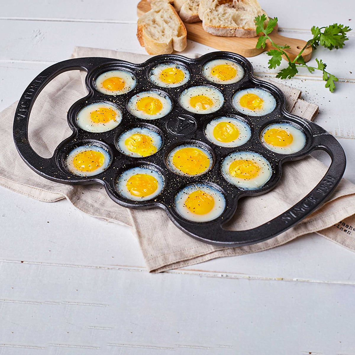 Cast Iron Poffertjes Pancake Pan