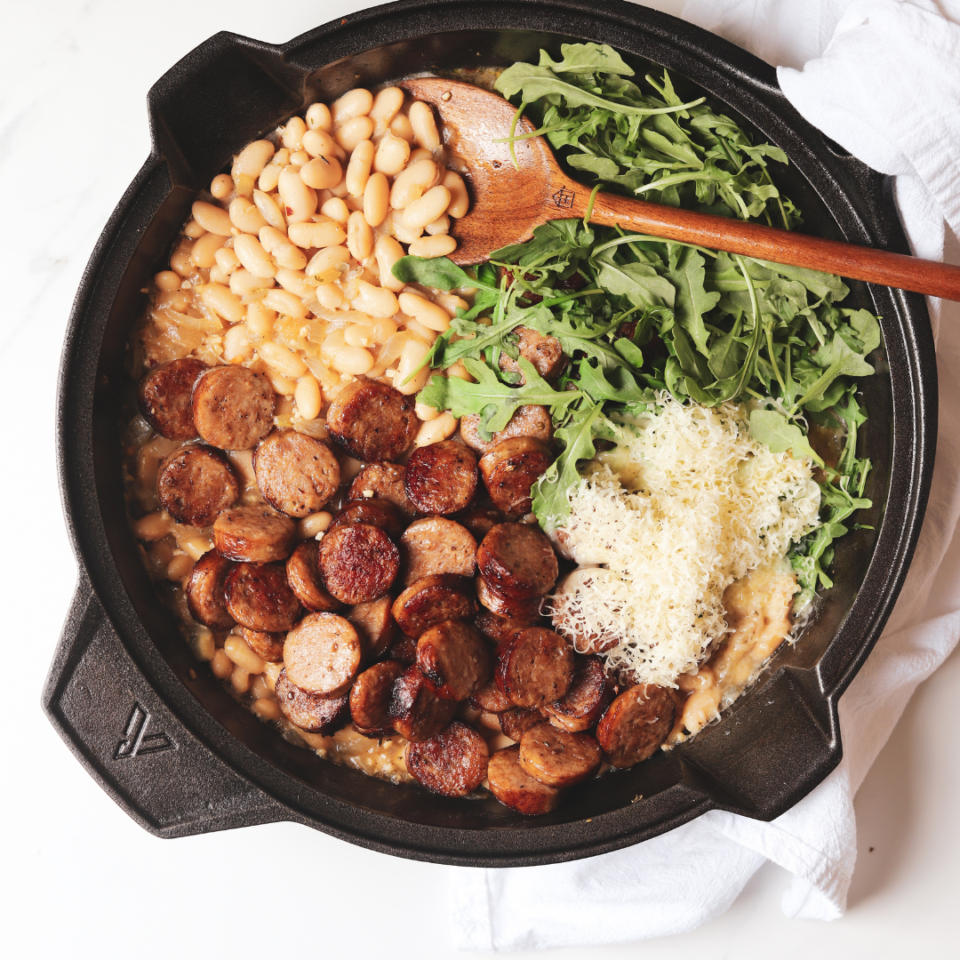 Tuscan White Beans with Sausage