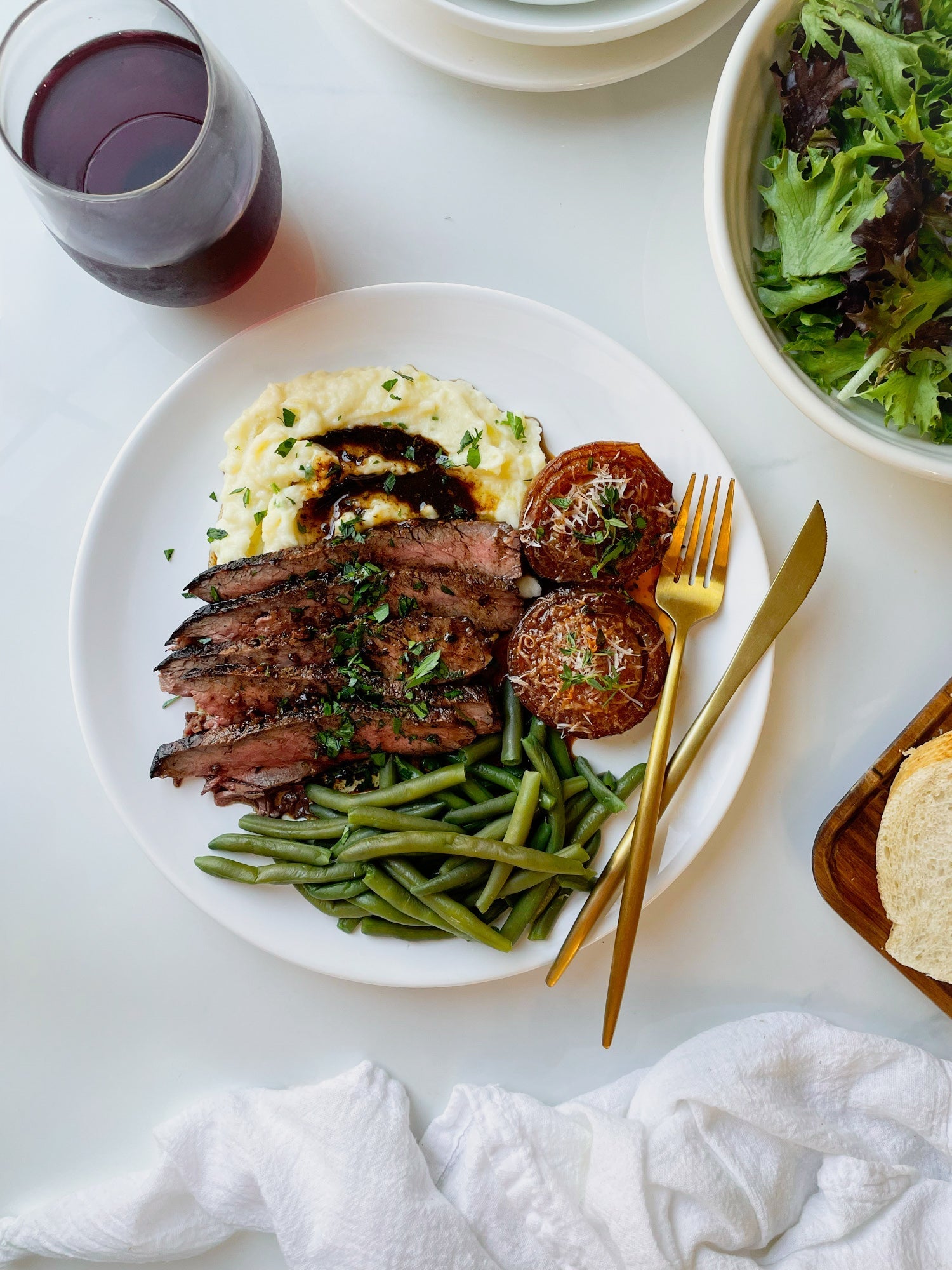 London Broil with Garlic Pan Sauce