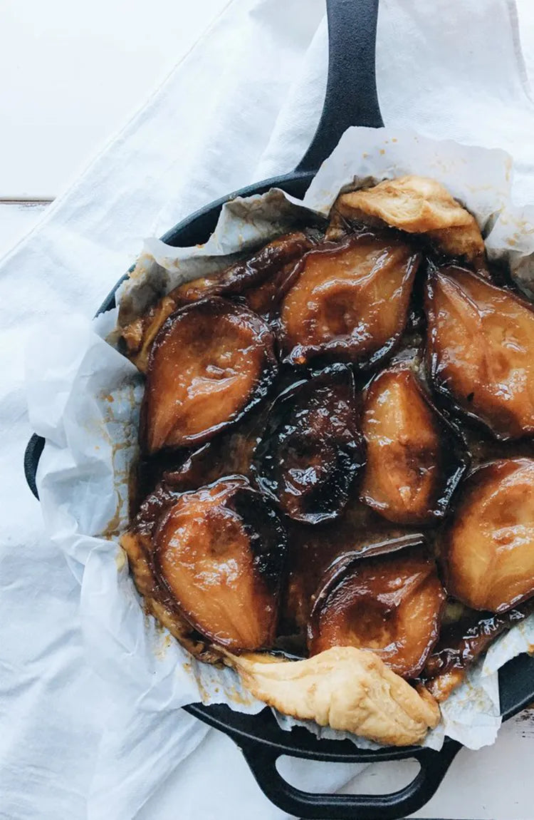 Salted Caramel Tart Tatin by @rusticjoyfulfood