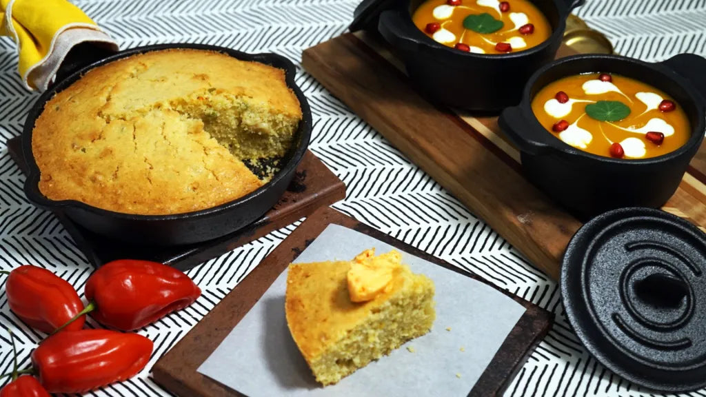 Cornbread and Ají Dulce Butter by @iambananista