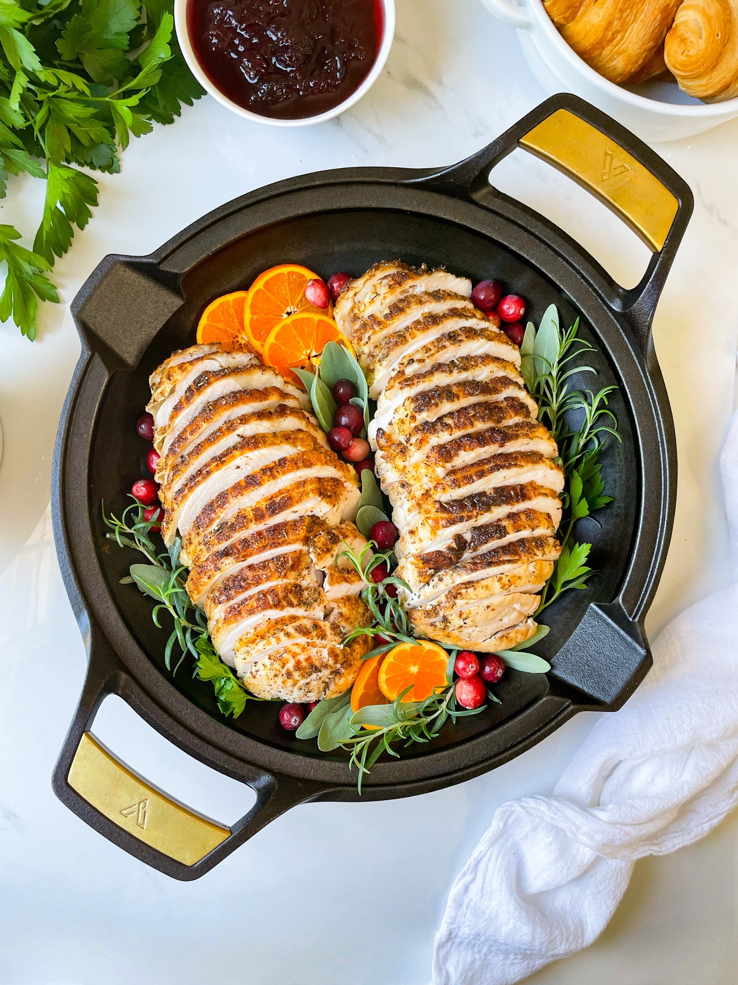 Skillet Roasted Boneless Turkey Breast