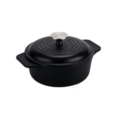 2 QT Cast Iron Dutch Oven with Lid