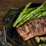 10-Inch Square Cast Iron Grill Pan with Double Loop Handles