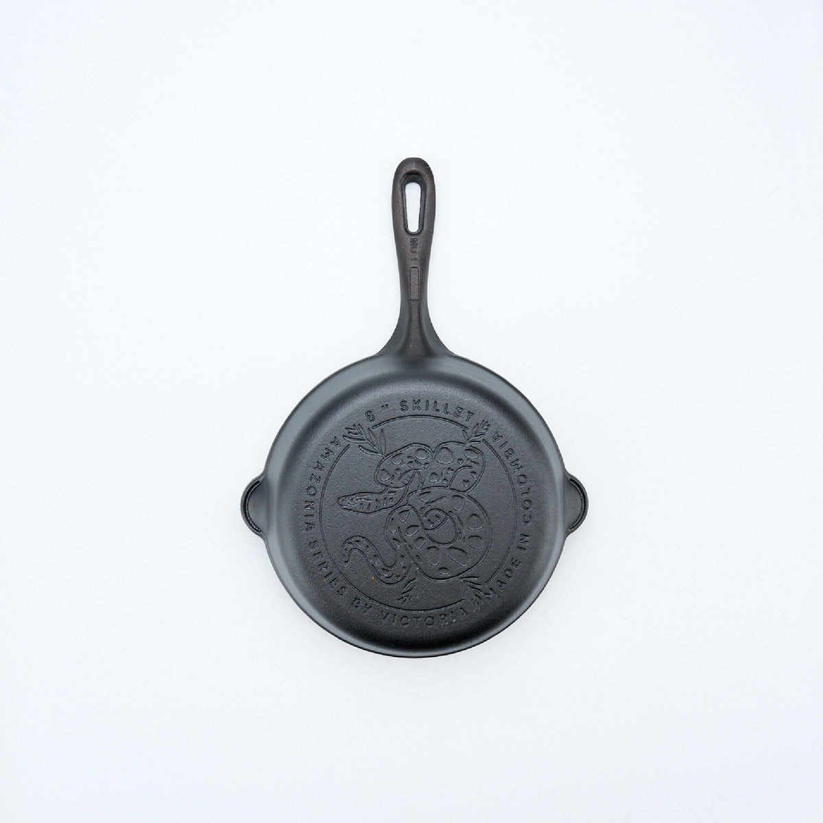 8-Inch Cast Iron Skillet Anaconda Snake