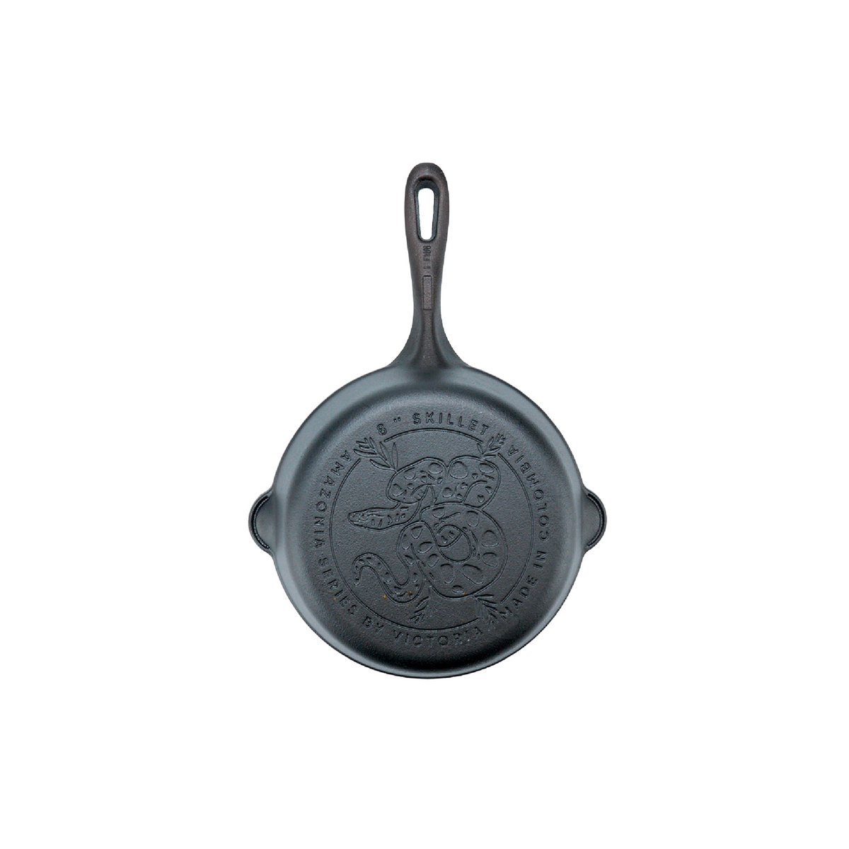 8-Inch Cast Iron Skillet Anaconda Snake
