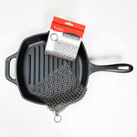 Cast Iron Cleaning Kit – Chainmail Scrubber & Pan Scraper Set