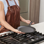10.5-Inch Cast Iron Comal Griddle and Crepe Pan