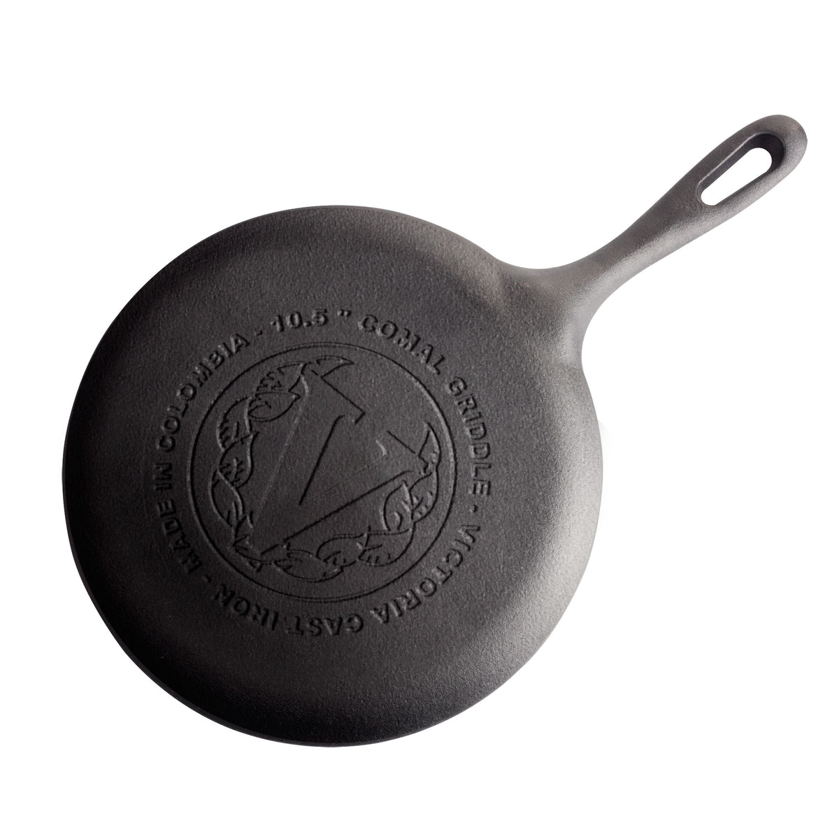 10.5-Inch Cast Iron Comal Griddle and Crepe Pan