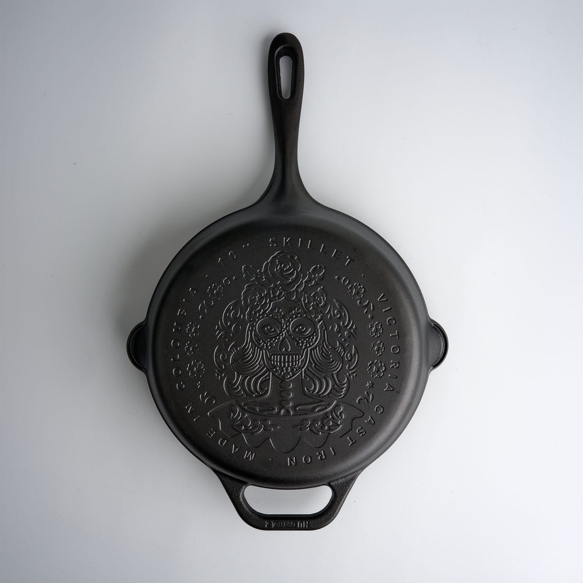 10-Inch Day of Dead Catrina Cast Iron Skillet