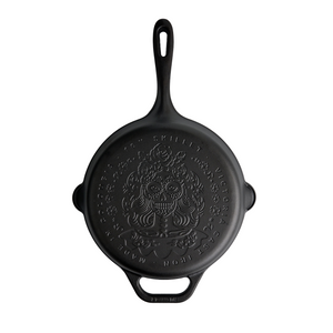 10-Inch Day of Dead Catrina Cast Iron Skillet