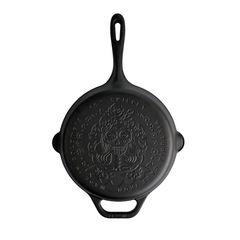 10-Inch Day of Dead Catrina Cast Iron Skillet