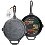 10-Inch Cast Iron Skillet Macaw