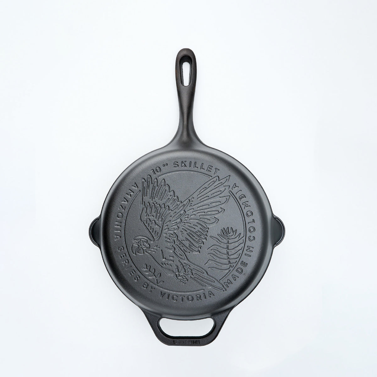 10-Inch Cast Iron Skillet Macaw