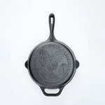 10-Inch Cast Iron Skillet Macaw