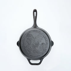 10-Inch Cast Iron Skillet Macaw